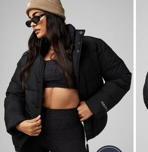NWT Fabletics Essential Puffer Black